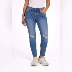 KUT FROM THE KLOTH:  RACHEL Blue Distressed Jeans 34” waist - size 12 NWT